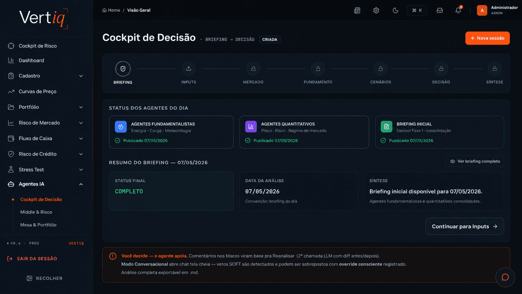Cockpit de Decisão